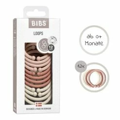 Promo ✨ Bibs Kinderwagenkette - Loops 12er Pack - Blush / Woodchuck / Ivory 👏 -Toys & Gifts Store bibs kinderwagenkette loops 12er pack blush woodchuck ivory 900239 d2
