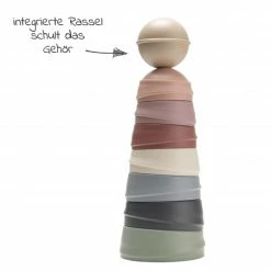 Wholesale 🌟 Bibs Stapelturm - Pastel Rainbow 😍 -Toys & Gifts Store bibs stapelturm pastel rainbow 4100100 d3