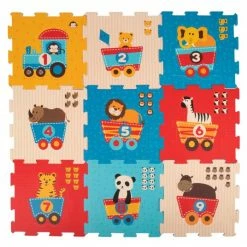 Flash Sale 💯 Bieco Puzzlematte 18-tlg. - Tierzug 🥰