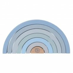 Outlet ✔️ Bieco Stapelspiel Regenbogen - Blau 💯
