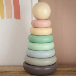 New 🌟 Bieco Stapelturm - Regenbogen - Rosa ❤️ -Toys & Gifts Store bieco stapelturm regenbogen rosa 24330018 d3