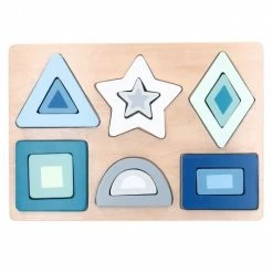 Outlet 😀 Bieco Steckspiel Puzzle - Blau ⌛