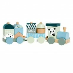 Hot Sale 🎁 Eichhorn Holz-Zug mit Bausteinen - Panda 🎁