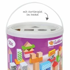 Best reviews of ❤️ Eichhorn wooden blocks Color 50 pieces with sorting game 😍 -Toys & Gifts Store eichhorn holzbausteine color 50 stuck mit sortierspiel 100002226 d2