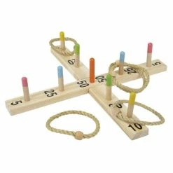 Discount 🎁 Eichhorn Ringwurfspiel aus Holz & Seil 🎉