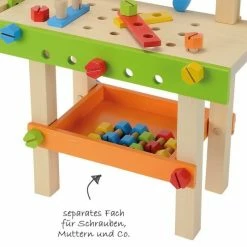 Brand new ⭐ Eichhorn Workbench with accessories 49 pcs. 🌟 -Toys & Gifts Store eichhorn werkbank mit zubehor 49 tlg 100001844 d2