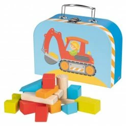 Deals ✔️ Goki Holz-Bausteine im Koffer - 50-teilig ⌛