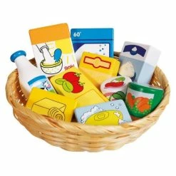 Outlet ✨ Goki Korb mit Kaufladenartikeln 10-teilig ⭐