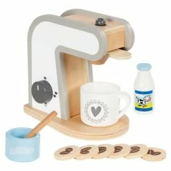 Buy 🥰 Goki Küchengerät Kaffeemaschine mit 12 tlg. Zubehör-Set 🛒
