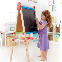 Wholesale 👍 Hape Standing board for painting double-sided with paper roll ⭐ -Toys & Gifts Store hape standtafel zum malen doppelseitig mit papierrolle e1010 d2