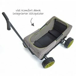 Best Pirce 🛒 Hauck Toys for Kids Handcart Eco Mobil - foldable with roof, trolley & handcart for 2 children ⭐ -Toys & Gifts Store hauck toys for kids bollerwagen eco mobil forest green faltbar mit dach transportwagen handwagen fur 2 kinder t 93108 d4