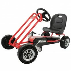 Best Sale 😀 Hauck Toys for Kids Gokart & Tretauto Blizzard mit verstellbarem Schalensitz (4-8 Jahre) - Red ❤️