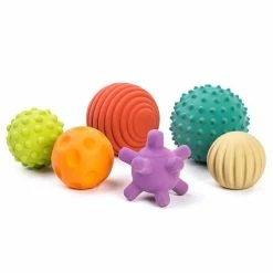 Promo 🌟 Miniland Motorik-Bälle 6er Pack Sensory Balls aus Naturkautschuk ⌛