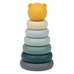 Brand new 😀 Nattou Stapelturm 7-tlg. aus Silikon - Green 😍