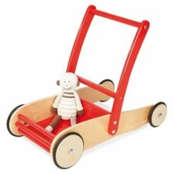 Discount ❤️ Pinolino baby walker Uli - solid beech red 🎁