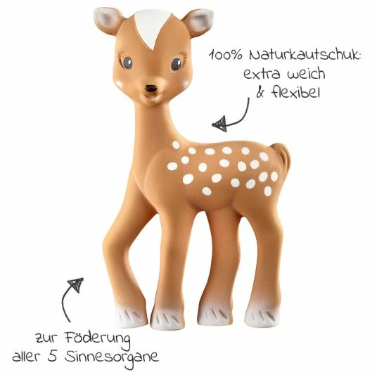 New ❤️ Vulli Spieltier aus Naturkautschuk - Fan Fan das kleine Rehkitz ⌛ 4 New ❤️ Vulli Spieltier aus Naturkautschuk - Fan Fan das kleine Rehkitz ⌛ - Image 2